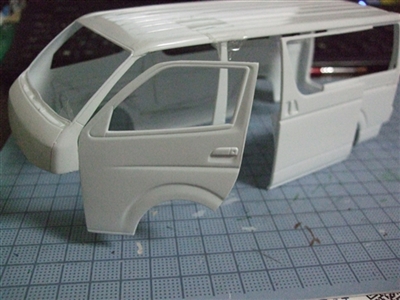 1 24 プラモデル トヨタ ホットカンパニーtrh200v ハイエースのドア